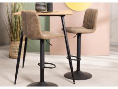 כסא בר קאמל משענת גב דמוי עור דגם PNEUMATIC