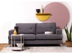 ספה תלת מושבית 200 ס"מ בגוון אפור דגם GIGI