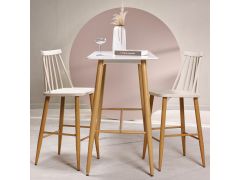 כסא בר פלסטיק קרם משענת גב דגם ASTONO