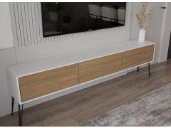 מזנון לסלון 1.8 מטר קולקציית לבן משולב