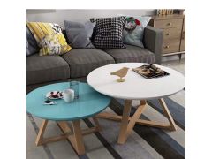 זוג שולחנות סלון עגולים דגם שבתאי