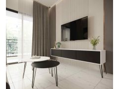 סט מזנון רוחב 1.8 מטר וזוג שולחנות לסלון דגם זברה