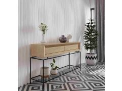 קונסולת כניסה מעוצבת דגם צדף גוון אלון