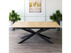 שולחן פינת אוכל מלבנית נפתחת דגם גלורי עץ טבעי