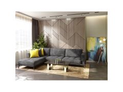 סלון פינתי 2.9 מטר דגם תמיר Ram Design צבע אפור כהה