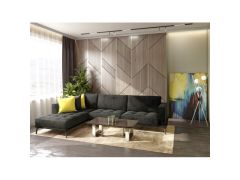 סלון פינתי 2.9 מטר דגם תמיר Ram Design צבע שחור