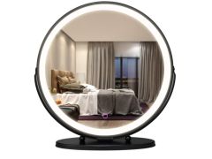 מראה עם תאורה לשידת איפור