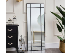 מראה רצפתית מרסיי מסגרת ברזל שחורה