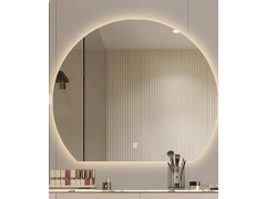 מראה לד חצי עגולה קוטר 80