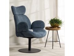 כורסא בד בגוון כחול דגם ג'קלין