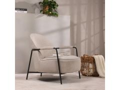 כורסא בד בגוון אפור בהיר דגם ביו