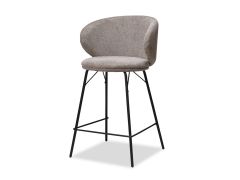 כסא בר בד בגוון חום בהיר דגם מינימל