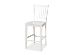 כסא בר עץ בגוון שמנת דגם ניו אסיינדה