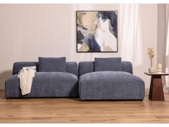 ספה פינתית ימין 145*260 ס"מ בד בגוון כחול דגם פופ