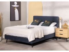 מיטה זוגית 190*140 ס"מ אפור כהה דגם AMORE