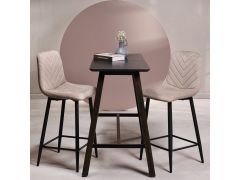 כסא בר בז' מבד קטיפה דגם ARROW