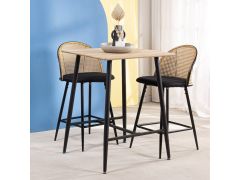 שולחן בר 70*70 ס"מ בגוון טבעי דגם LEWIS