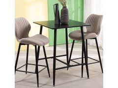 שולחן בר 70*70 ס"מ בגוון שחור דגם LEWIS