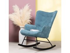 כורסת נדנדה בד בגוון ירוק דגם NEWTON