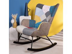 כורסת נדנדה בד טלאים דגם NEWTON