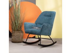 כורסת נדנדה בד בגוון ירוק דגם FACTORY