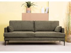 ספה תלת מושבית 220 ס"מ בגוון ירוק דגם JASMIN