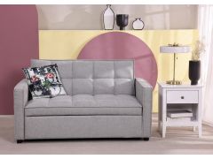 ספה באורך 180 ס"מ נפתחת למיטה בגוון אפור דגם COMPACTO