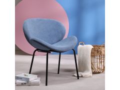 כורסא בד בגוון תכלת דגם RONDA