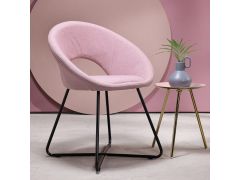 כורסא בד בד בגוון ורוד דגם TOSCA