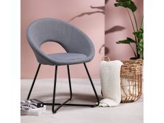 כורסא בד בד בגוון אפור בהיר דגם TOSCA