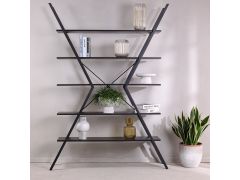 כוננית מדפים בגוון שחור דגם ELEMET