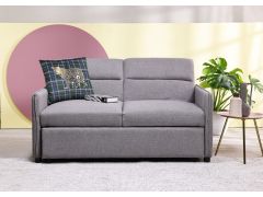 ספה באורך 145 ס"מ נפתחת למיטה בגוון אפור דגם COMPACT