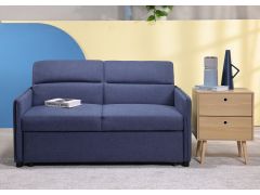 ספה באורך 145 ס"מ נפתחת למיטה בגוון כחול דגם COMPACT