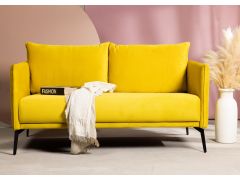 ספה דו מושבית 160 ס"מ בגוון צהוב דגם PINI