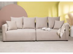 ספה תלת מושבית 300 ס"מ בגוון אפור בהיר דגם PLAY