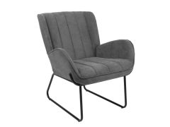 כורסא בד בגוון אפור דגם VICKI