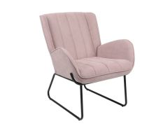 כורסא בד בגוון ורוד דגם VICKI