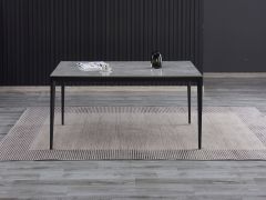 שולחן אוכל אפור קרמיקה 90*180 ס"מ דגם CERAMI