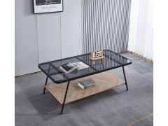 שולחן סלון מלבני 120 ס"מ בגווון שחור דגם LIVING