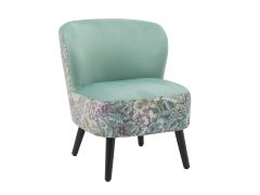 כורסא בד בגוון ירוק/פרחוני דגם PLUM