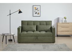 ספה באורך 159 ס"מ נפתחת למיטה בגוון ירוק דגם SELINA