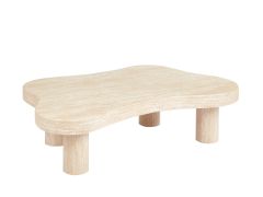 שולחן סלון גוון טבעי דגם AMEBO