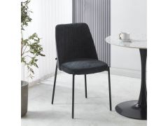 כסא פינת אוכל בד שחור דגם NEO