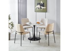 כסא פינת אוכל בד בז' דגם NEO