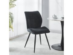 כסא פינת אוכל בד בשחור דגם KOSMO