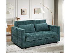 ספה דו מושבית נפתחת למיטה זוגית עם ארגז מצעים דגם Domus גוון טורקיז