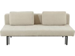 ספה תלת מושבית נפתחת למיטה רוחב וחצי דגם Donna צבע חום בהיר בז'