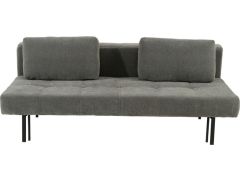 ספה תלת מושבית נפתחת למיטה רוחב וחצי דגם Donna צבע אפור כהה