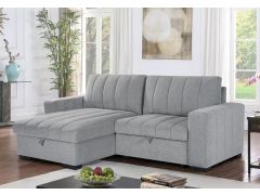 סלון פינתי נפתח למיטה זוגית עם ארגז מצעים Aragon