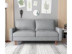 ספה תלת מושבית מעוצבת Lara צבע אפור בהיר